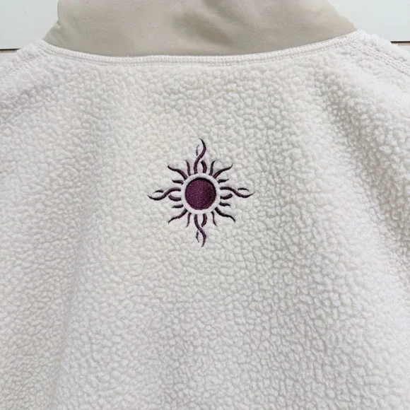 The North Face Cragmont 1/4-Snap Fleece Pullover in cream Engraved Vail 2022 L - Picture 7 of 10
